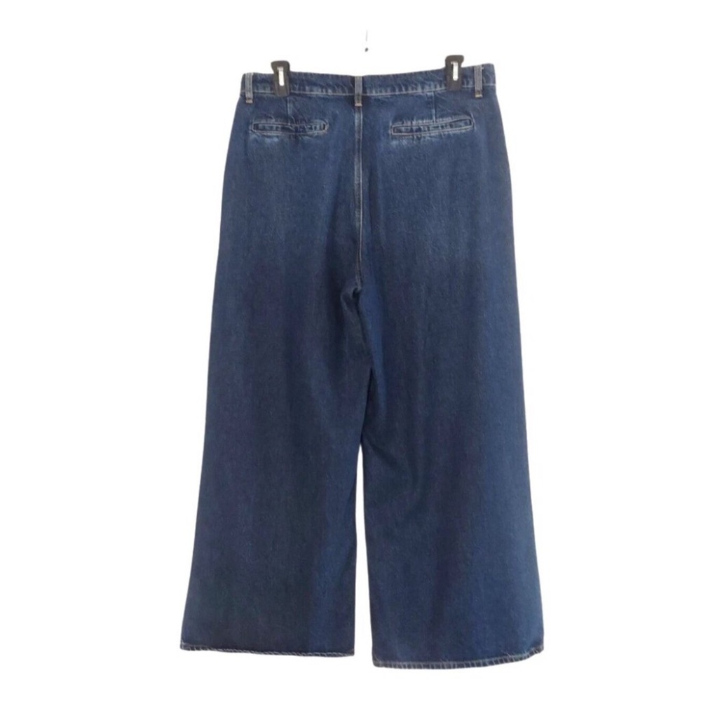 Frame Womens Jeans Size 32 Blindspot Blue Wide Leg Stretch Denim Trouser New - Picture 4 of 8